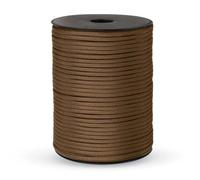 100M 550 Standard 9-Core Paracord Rope 4mm Outdoor Parachute Cord Survival Umbrella Tent Lanyard Strap Clothesline(9C Brown,30M)