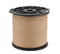 100M Camping Rope, 4mm Windproof Nylon for Tent Fixing and Outdoor Activities, Reflective Features Enhance Safety in Various Conditions (Khaki)