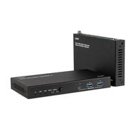 100m Cat6A USB 3.2 Gen1 HDMI 4K60 HDBaseT Extender 2 Host KVM PoC Kit