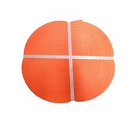 100M Coil of Orange 35MM x 3000KG Polyester Lashing Webbing - 100 Metre Straps Tie Down Belt Ratchet