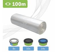 100m. ECO Nappy Bin Refills compatible with Tommee Tippee TEC, Twist & Click, Simplee |100% compatible | Light Flower fragrance | Anti-Odour+