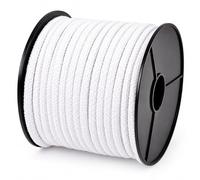 100M - Everlasto 10mm Coloured Cotton Magicians Rope - Available in 31 Colours (SNOW WHITE)