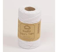 100m - Everlasto 'Solid' Beautiful Baker's Cotton Craft Twine (2mm approx) (SNOW WHITE)