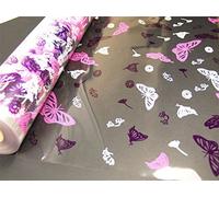 100m Florist Cellophane Roll Gift Wrap Butterfly (2123)