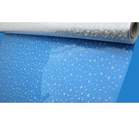 100m Florist Cellophane Roll Gift Wrap White Star and dot (3616)