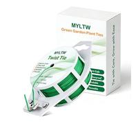 100m Garden Cable Ties & Cutters, Reusable Green Wire Twist Ties for Climbing Plants & Home Organization