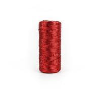 100M Metallic Twine String,1.5MM Red String Twine,Tinsel Thread Cord,Non-Elastic Metallic String For Hanging Craft&Card