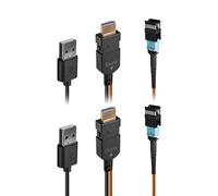 100m MPO Fibre Optic HDMI 8K60 Extender Kit 48G HDR eARC HDCP 2.3