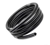 100m PE Corrugated Conduit Split Wire for Automotive Electrical Cables - Flexible Black Tubing AD10-AD13(AD11)