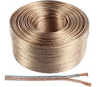100M Quality Speaker Cable-2.5mm 14 AWG-Wire Reel Drum Amp HiFi Loud CCA Strands