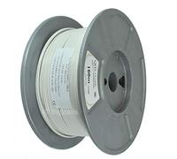 100m Reel of QED Classic 42 Strand Oxygen Free Copper (OFC) Profile Speaker Cable for Hi-Fi and Home Cinema Installations (100 metres, White)