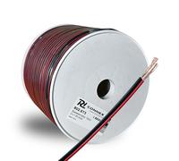 100m Reel Speaker Wire Cable 1.5mm Red Black Stranded Copper Lead for HiFi Speakers Car Audio Amplifier Installation Automotive Power Wiring Systems 802.673