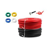 100m/roll 6Colors extension wires Flexible wire 8 9 10 11 12 13 AWG(Green; 1m; 11 AWG)