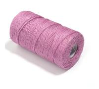 100M/roll Color Jute Twine Braided Burlap Strings Hemp Cords for DIY Wedding Party Home Decoration Wrapping Handmade Supplies Crochet Kits for Beginners Adults(Light Purple)
