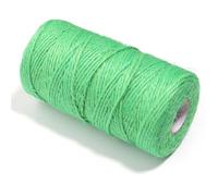 100M/roll Color Jute Twine Braided Burlap Strings Hemp Cords for DIY Wedding Party Home Decoration Wrapping Handmade Supplies Crochet Kits for Beginners Adults(Fluorescent Green)