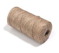 100M/roll Color Jute Twine Braided Burlap Strings Hemp Cords for DIY Wedding Party Home Decoration Wrapping Handmade Supplies Crochet Kits for Beginners Adults(Khaki)