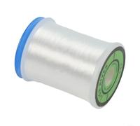 100M Roll of 75D Plastic Fly Tying Thread for Precise Hook Binding and Fly Pattern Development in Freshwater Saltwater (140D white)