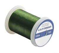 100M Roll of 75D Plastic Fly Tying Thread for Precise Hook Binding and Fly Pattern Development in Freshwater Saltwater (dark green)