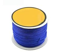 100M/Spool Cotton Cord 0.8mm 1mm 1.5mm 2mm Nylon Cord Thread Chinese Knot String DIY Beading Braided Bracelet Jewelry Making-Royal blue-0.8mm About 100m