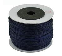 100M/Spool Cotton Cord 0.8mm 1mm 1.5mm 2mm Nylon Cord Thread Chinese Knot String DIY Beading Braided Bracelet Jewelry Making-Blue-1.5mm About 45m