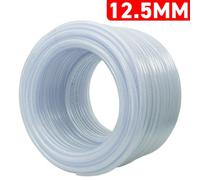 100M Transparent Reinforced Pvc Hose 12.5 mm Bore 1.7 mm Wall 4-Layer Polyester Braid 16.9 mm Od