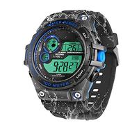 100m Underwater Scuba Diving Watch for Mens Boys with Stopwatch, Chronograph, Alarm Functions, Dual Time Zone, 12/24 Hours Format