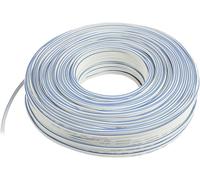 100m White Multi-Strand 2x 1mm Loud Speaker Cable Ideal fr Home HiFi / Car Audio