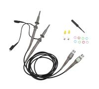 100MHz Oscilloscope Probe Kit, 2-Pack P6100 BNC Leads with SMD Tech, 1.2m Cable, 600V Max Input for Electronics Lab and Circuit Analysis