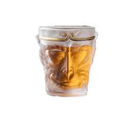 100ml-3oz glass building cup Zen glass kungfu tea cup- Cup-gold hoop