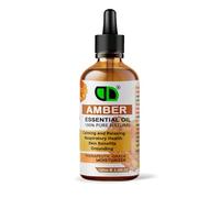 100ml | Amber Essential Oil Blend, 100% Pure & Natural Diffusers, Aromatherapy & Massage Blends | Perfect as a Gift | Vegan, GMO Free