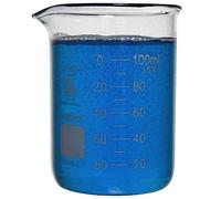 100ml Beaker, Low Form Griffin, Borosilicate 3.3 Glass, Graduated, Karter Scientific 213D32