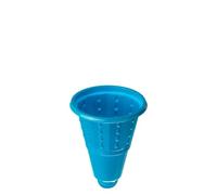 100ml Blue Plastic Screwball Ice Cream Cups - Pack of 2000 | Dessert & Sundae Containers with Dome Base | Disposable Plastic Treat Cups for Ice Cream Vans, Dessert Parlours, Parties & Events