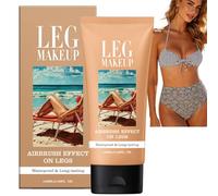 100ml Body Coverage Perfector,Leg Makeup Waterproof No Transfer,Leg&Body Foundation Waterproof Full Coverage to Cover Veins,Long-Lasting Sweat-Proof Concealer,Moisturizing&Portable(Medium Tan)