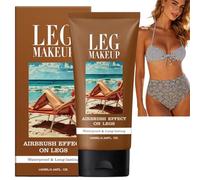 100ml Body Coverage Perfector,Leg Makeup Waterproof No Transfer,Leg&Body Foundation Waterproof Full Coverage to Cover Veins,Long-Lasting Sweat-Proof Concealer,Moisturizing&Portable(Deep Brown)