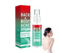 100ml Body Hydrating Back Acne Treatment Spray,Back Acne Spray 2% Sali-cylic Acid Formula,Gentle Oil Control & Reduce AcneGrowth,Effective Skin Treatment for Hard to Reach Areas,Quick Dry Formula