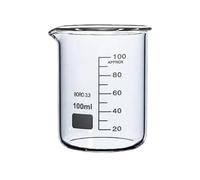 100ml Borosilicate Glass Low Form Beaker With Spout 1piece