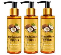 100ml Brazilian Coco Firming Body Oil, Coconut Body Oil Formula Brazilian Coco, Deep Moisturizing & Skin Tightening Formula for Dry Skin, Skin Care Massage Oils, Fast Absorbing Hydration，3