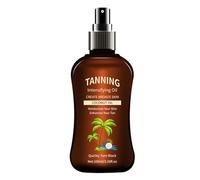 100ml Cokernut Tanning Oil, Natural Suntan Enhancer, Waterproof Tanning Oil, Water-Resistant Formula, Deep Effect, 100ml, for Enhancing Natural Tans at the Beach