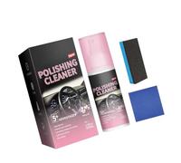 100ml Dashboard Polishing Cleaner With Sponge & Wipe Car Interior Detailing Cleaner For Rubber Leather Polish Interior Surfaces For Car