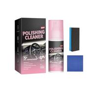 100ml Dashboard Polishing Cleaner With Sponge & Wipe Car Interior Detailing Cleaner For Rubber Leather Polish Professional Auto Interior