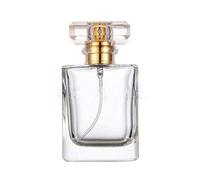 100ml Empty Glass Perfume Spray Bottle Refillable Rectangular Gold