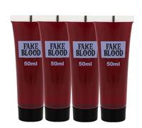100ml Fake Blood - Halloween Makeup Easy Washable Horror Make up for Vampire Zombie Theatre Special Effects Realistic Blood ( 50ml x 2 )