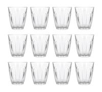 Argon Tableware 100ml Fluted Glass Espresso Tumbler Glasses - Set of 12 | Dishwasher Safe Kitchen Water Coffee Cocktail Juice Gin Wine Whisky Drinking Glassware Tumblers Durable Soda Lime Glass Set