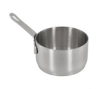 100ML for MINI Pot, for MINI Sauce Pan, Gravy Stainless Steel Milk Pot, Non Small Saucepan Sauce Pan, Non Saucepan, for Kitchen Silver, Easily Storeable(Silver（80ML）)