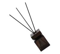 100ml Glass Aromatherapy Bottle Set No Fire Wood and Glass | Rattan Aroma Bottle Kit, Black Diffuser Bottle, Home Office Fragrance, Chic Stylish Gift Set