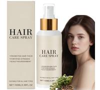 100ML Hair Growth Oil Spray,Hair Growth Thickening Serum,Natural Hair Strengthening S/pray,Non Greasy Hair S/pray for Women,Ha/ir G/rowth O/il with Rosemary Castor,Moisturizing Ha/ir Conditioner Spray