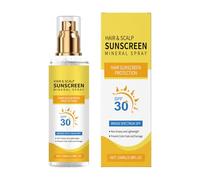 100ml Hair Sun Protection Spray Scalp Sunscreen Spray Non Greasy SPF 30 UV Protection Solar Protector UV Hairs Protections After Sun Mist Beach Sunblock UV Protections Skin Care Products For Women