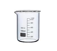 100ml Low Form Beaker Chemistry Laboratory Borosilicate Glass Transparent Beaker Thickened with spout