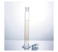 100mL Measuring Cylinder With Ground In Glass Stopper Graduation Glass Round Base Laboratory Equipment