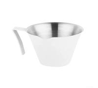 100ml Metal for Espresso Cup 304 Steel Rust Resistant 100ml Metal(White)